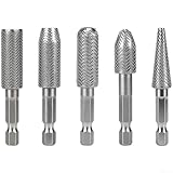 Stahl Frässtift 6,35mm Sechskant für Holz Metall(5pcs)
