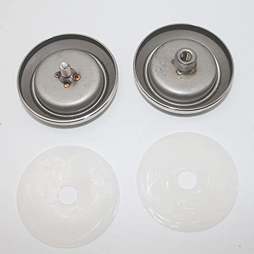 Songying Stainless Steel Shower Door Finger Pull, Glass Door Sliding Knob Bathroom Round Back-To-Back Handle Pull (Brushed Nickel), Silver, 58Mm #TOP5