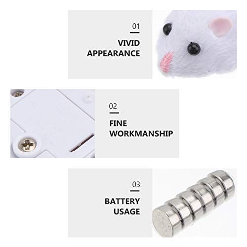 Kisangel 1 conjunto de mouse eletrônico com truques de queijo, brinquedos de perseguição, brinquedos