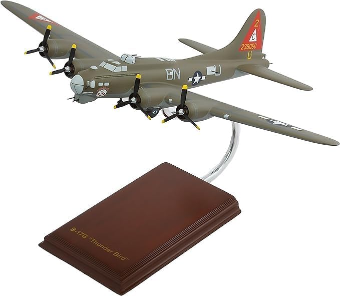 Miniatura 2 de Boeing B-17G Flying Fortress Thunderbird WWII Bomber Pantalla de escritorio Modelo de avión Escala: 1/60
