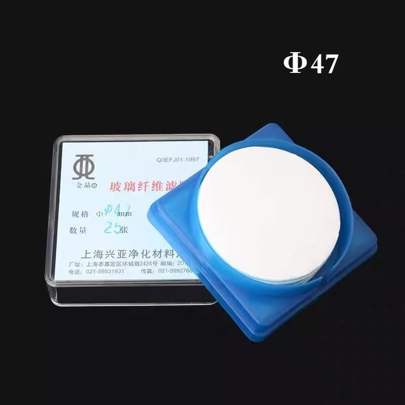Glass Fiber Filter Paper - 47mm Superfine GF Filter membranes for Monitoring Pack of 50(1.5 um)