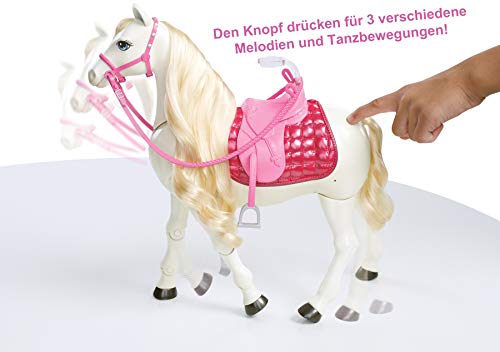 Barbie FRV36 - Traumpferd und Puppe, laufendes und tanzendes Pferd mit Berührungs- und Geräuschsensoren, Mädchen… – Bild 4