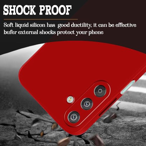 Image of Back Cover for Samsung Galaxy F15 5G / M15 5G | Full Camera Protection | Premium Liquid Silicon Case | Flexible Bumper Case for Samsung Galaxy F15 5G / M15 5G (Red)