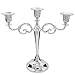 Viscacha 3-Candle Metal Candelabra,Silver
