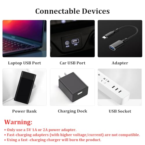 2 Stück Retro-Autolampen,Plug-in USB Led Innenbeleuchtung mit Touch und dimmbar,Auto USB Nachtlicht,Tragbare Mini LED Innenleuchten für Auto,Schlafzimmer,Wohnzimmer,Flur (Rot)