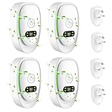 4 PCS Air Purifier Plug In, SGZIOO Ionic Negative plug in air Purifier for Home Bedroom Smokers, Mini Portable air Ionizer, Quiet Odour Remover for Office Rooms Kitchen