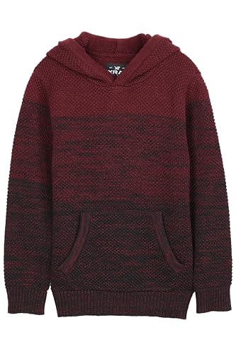 X RAY Boys Hoodies Long Sleeve (S - XL), Colorblock Pullover Hood Sweater for Boys