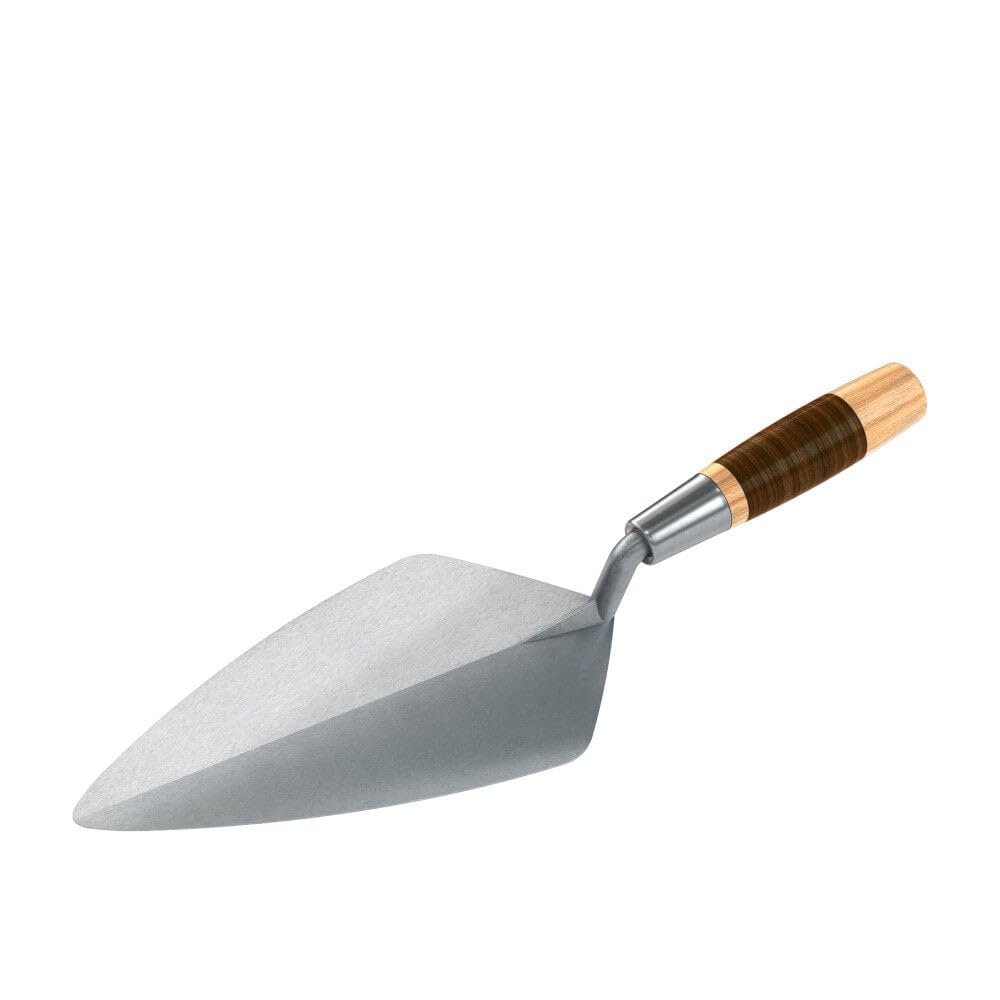 B&Q -  Narrow London Brick TrowelLeather Handle 10 1/2"