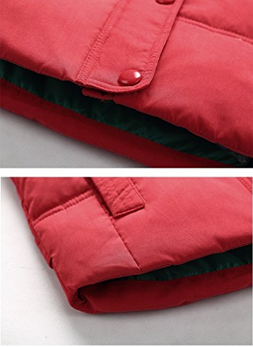 Valentina Kids Winter Latest Thicken Hooded Jacket Warm Quilted Coat Casual Outdoor Cool Cute For Boys Girls Autumn Spring Red #TOP4