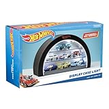 Paladone Hot Wheels Vitrine Light – Offiziell lizenziertes Mattel Merchandise, beleuchteter Koffer für 8 Autos, Radförmige Wand Moutable oder freistehend, Geschenk für Sammler