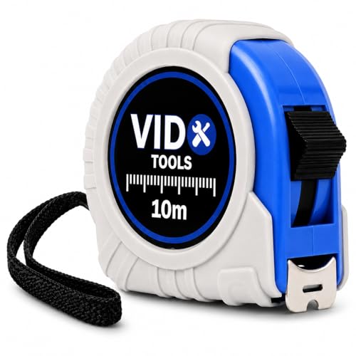 Vido Tools Maßband 10M | Robustes Massband | Präzises Bandmaß für Profis und Hobby Handwerker | Measuring Tape