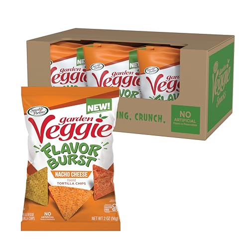 Sensible Portions Garden Veggie Nacho Tortilla Chips, 2oz, 12 bags