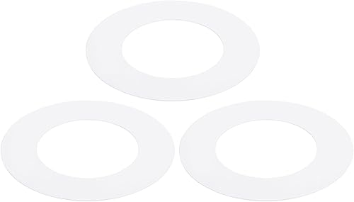 PATIKIL Anillos de goof de 2.76 pulgadas de diámetro exterior de 4.53 pulgadas para luz empotrada, paquete de 3 anillos de iluminación de metal