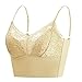 Soutien-Gorge Rembourré en Coton sans Armature Femme Femmes Plus Size Vest Crop Wire Frees Bra Lingerie Sexy V Neck Underwear Lingerie