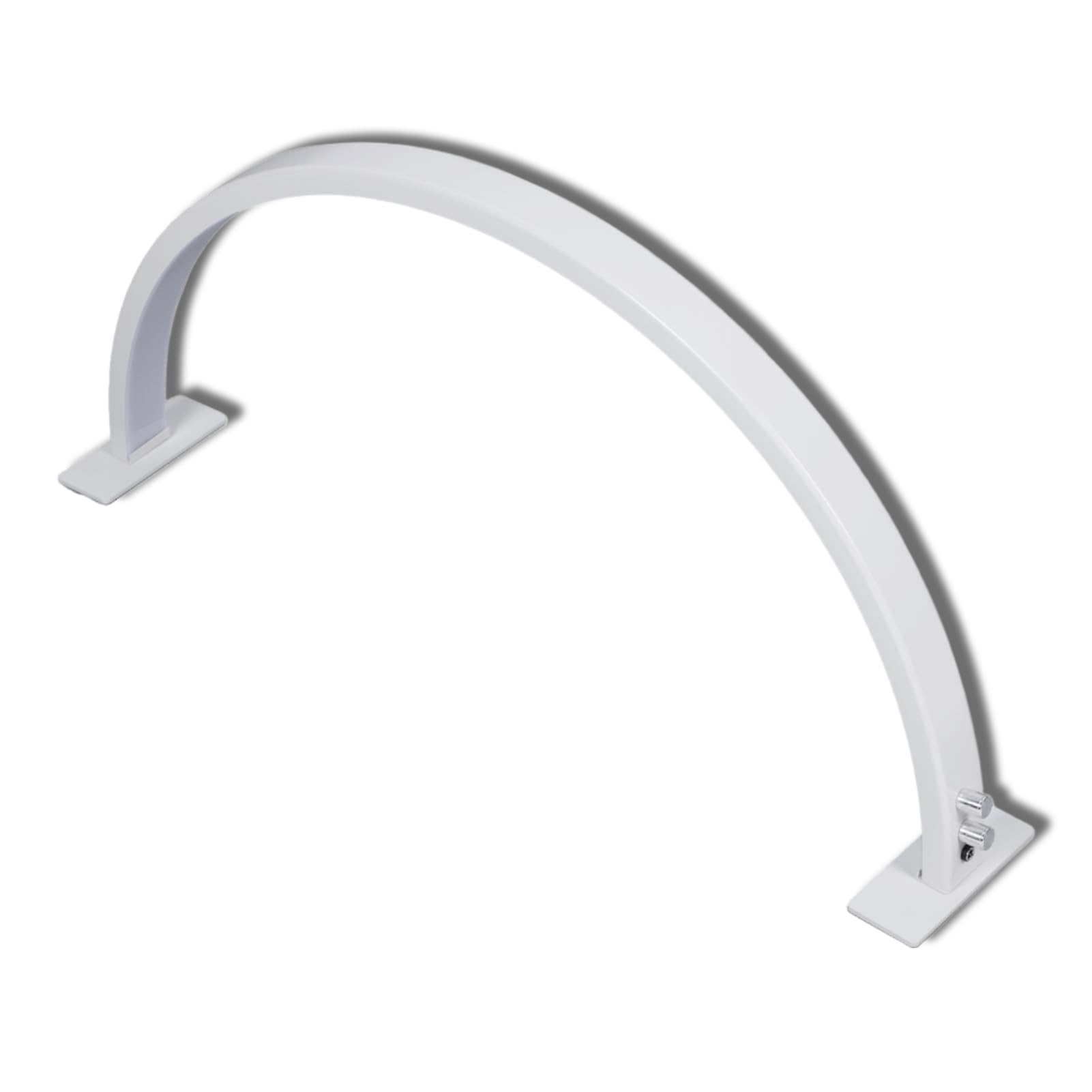 Dpofirs 28inch LED Half Moon Light, 40W 2700K to 5600K Half Moon Nail Desk Lamp with Adjustable Brightness, Color Temperature, Stable Base, Lash Light for Lash Extension(UK)