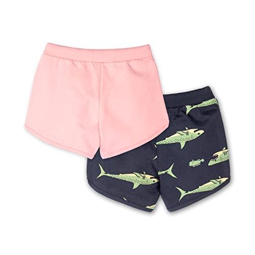 Image of Real Basics Premium Cotton Printed Shorts for Girls (Pack of 2)