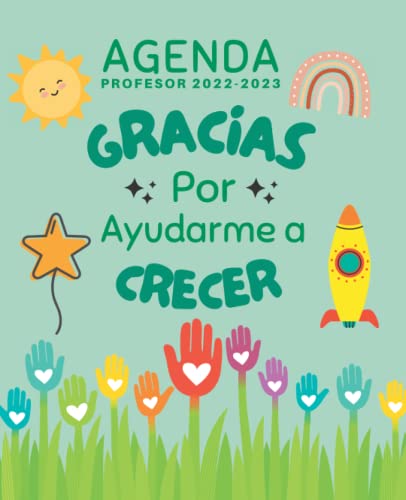 Agenda Profesor 2022 2023: Regalo profe infantil guardería , Planificador semanal y mensual maestra original