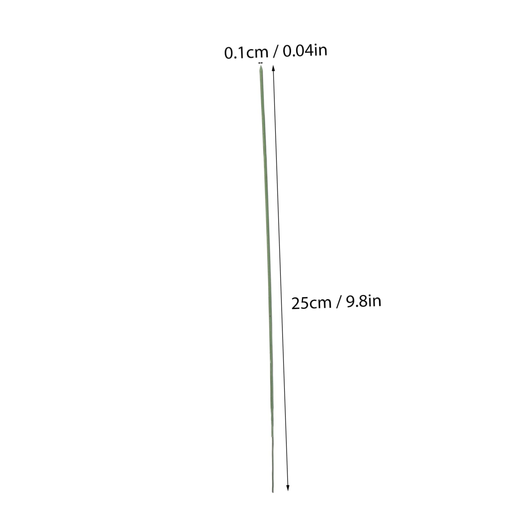 HOMSFOU Strong Iron Wire Stems 25cm Long Lifelike Artificial Flower Stems for DIY Floral Arrangements