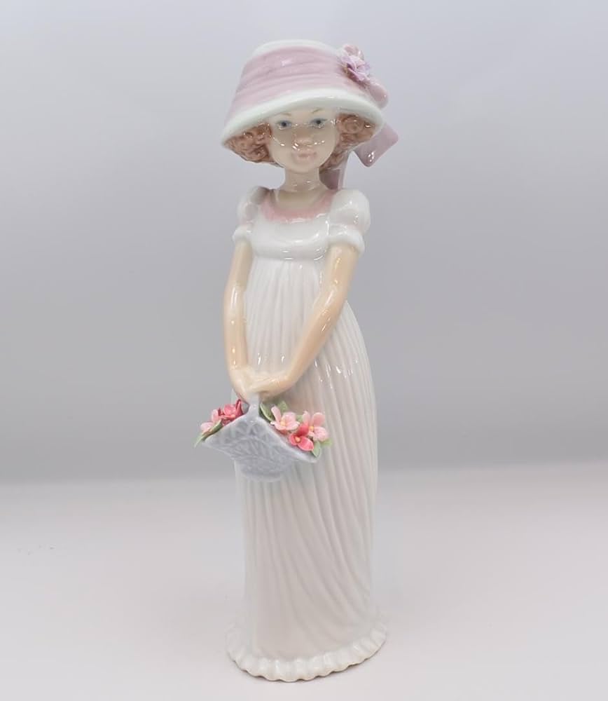 幼い貴婦人 8022 リヤドロ スペイン ポーセリン 2004 置物 幼い貴婦人#8022☆リヤドロスペインポーセリンヴィンテージ箱付き