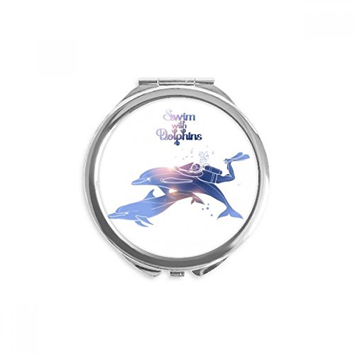 Miroir portable maquillage dauphin de poche pour corriger votre teint