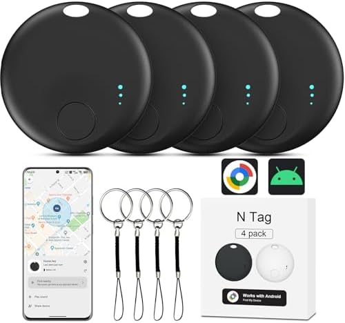 GPS Tracker - Mini Gps Tracker - Rond - Wit - 2 Stuks