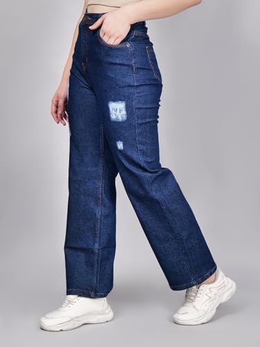 Image of Women's Reguler Fit Modern Regular High Rise Strechable Solid Clean Look Jeans- Dark Grey