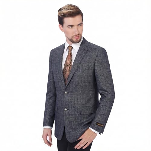 Blazer de sport bleu extensible parfait pour les réunions de travail en taille 60