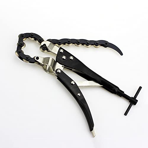 Tailpipe Cutter,Carbon Steel Chain Exhaust Tube Cutter,Tube Cutting Pliers For Cutting Exhaust Pipe Copper Pipes,Black #TOP4