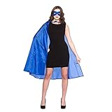 Disfraz de superhéroe, 4 colores para elegir: negro, rojo, verde o azul; fantástico accesorio disfraz simple de super héroes incluye: capa de 100 cm y antifaz, un tamaño se ajusta a la mayoría; Marca de fabricación nueva con bolsa de almacenamiento sellada.