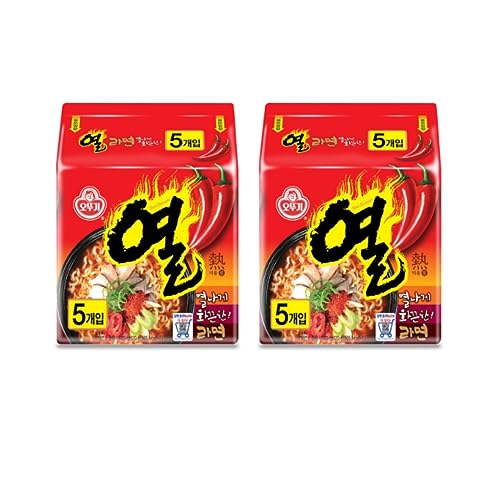 熱ラーメン2種 熱ラーメン600g(5個入)+マヨルラーメン480g(4個入) ニンニクコショウ 唐辛子ラーメン 韓国ラーメン 韓国食品 (熱ラーメン2袋(10個入))