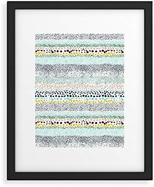 Deny Designs Early 2021 Framed Art Print, 11" x 14", Little Dots Textured White