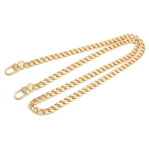 YOGAZEN Taschenkette, Kette Trageriemen, Metall Schulterriemen, 80 cm, Kette für Tasche für DIY, Taschen, Handtaschenketten, Umhängetasche Handtasche Ersatzkette (Gold)