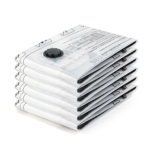 GRIFEMA GH83-6, 6 Sacchetti Sottovuoto Vestiti 80x60 cm - Sacchetti Salvaspazio Riutilizzabili per Coperte, Piumoni, Vestiti, Indumenti Stagionali e Bagagli da Viaggio