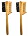 Pocket Sapling Mustache Brush & Comb (2-Pack) from Green Beard Grmng - Boar Bristle & Bamboo