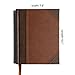 KJV Notetaking Bible, Large Print Edition, Brown/Tan LeatherTouch Over Board, Red Letter, Wide Margins, Journaling Space, Single-Column, Reading Plan, Easy-to-Read Bible MCM Type