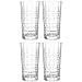 Produktbild Leonardo Spiritii Trink-Gläser 4er Set, spülmaschinenfeste Wasser-Gläser, Saft-Gläser mit Schliff, stoßfestes Gläser-Set, 400 ml, 022760