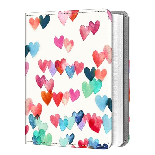 Fintie Instax Mini Photo Album for 2x3-Inch Film - 104 Pockets Small Albums for Fujifilm Instax Mini 12/11/99/40/7+/EVO/LiPlay/Link 3-2-1 Instant Camera/Polaroid Hi-Print Printer, Raining hearts
