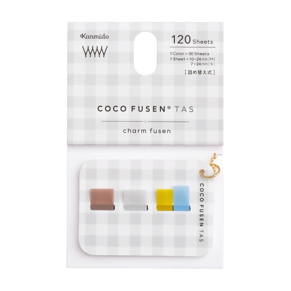 Kanmido Kokofsen Tasu Charm Sticky Notes Square Gingham Check CFT-A-203 : Hobbies