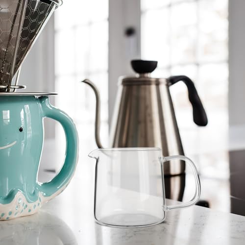 Miniatura 5 de Peplaytal Jarra De Vidrio Borosilicato Transparente Resistente Al Calor Para Cafetera De Para Hogar Y Cafetería