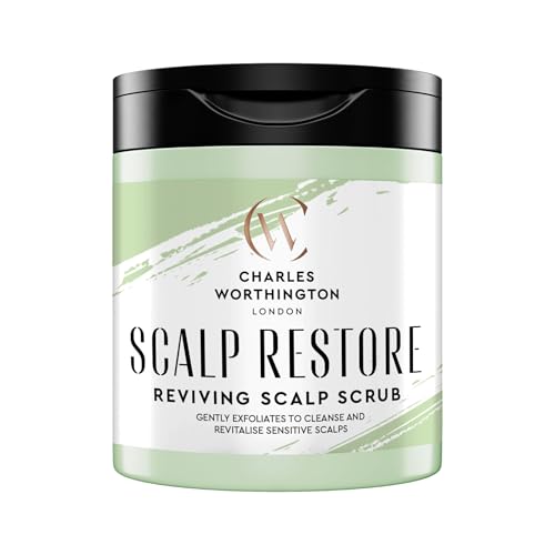 Charles Worthington Scalp Restore Reviving Scalp Scrub Gently Exfoliates to Remove Build-Up & Revitalise Sensitive Scalps for Healthy Hair 150ml