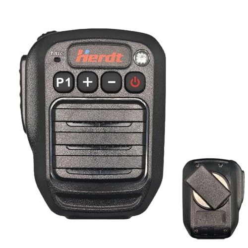 CYSSJF Bluetooth Microphone for Zello App Wireless Waterproof Mic Speaker with PTT Button 3.5mm Audio Port 1000mAh Battery for iOS and Android Mobile Smart Phone System