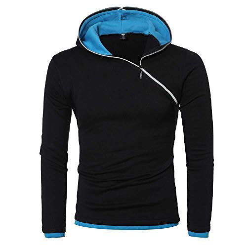 Targogo, Felpa con Cappuccio da Uomo Lunga Felpa