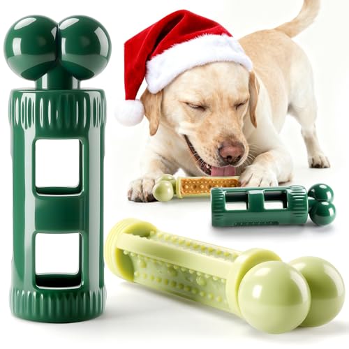 Kseroo Dog Toys for Aggressive Chewers: Long-Lasting Interactive Dog Toy to Keep Your Dogs Busy, Durable Nylon, 3 Refill Zones, Detachable & Easy to Clean for Medium & Large Dogs