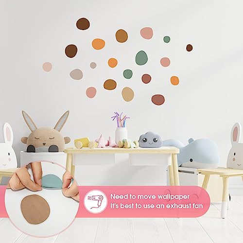 Vinilo decorativo Boho Polka Dots irregular 12 hojas miniatura 4