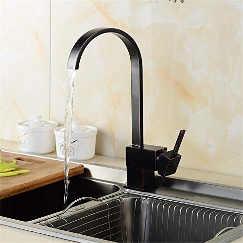 Robinet de cuisine antique en cuivre Orb carré et pivotant haut de gamme - 2
