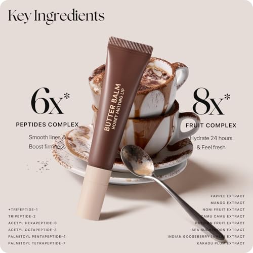 Image of Nature Republic Honey Melting Lip Butter Balm - Hydrating Tinted Balm with Peptides, for Sheer & Glossy, Smooth & Soft Lips (Dirty Espresso)