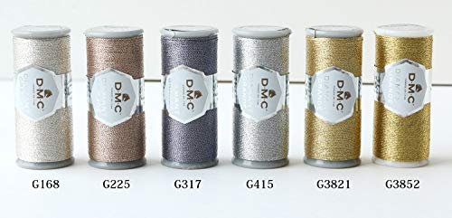 DMC Diamant Grande Metallic Thread 21.8yd - Dark Silver miniatura 2