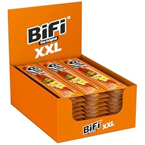 BiFi Original XXL – 30er Pack (30 x 40g) – Salami Sticks – Original Wurstsnack To Go – Luftgetrocknet- für Unterwegs, im Büro oder beim Sport – mit Pfeffer, Koriander und Knoblauch