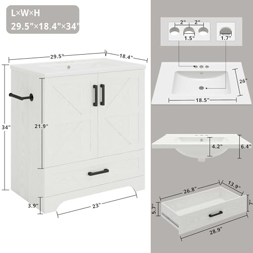 image for IRONCK Bathroom Vanity, 30