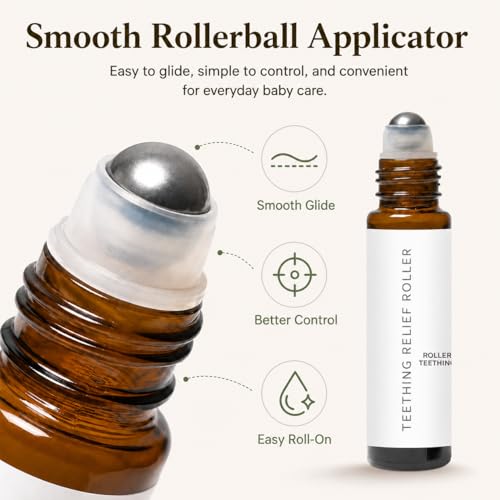 Teething Roller for Babies, Chamomile Baby Roll-On for Teething-Time Daily Care, Easy-Glide Rollerball Applicator, Portable Baby Care Roller 10ML 2 Pack — view 5